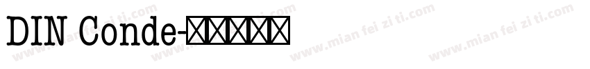 DIN Conde字体转换